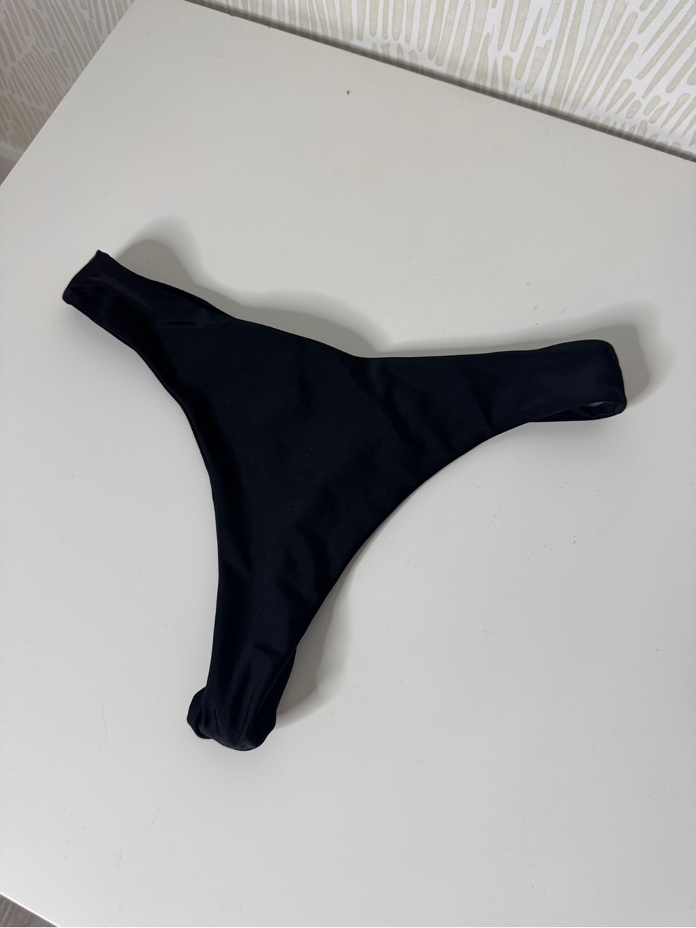 SHEIN Black Women's High-Cut Bikini Bottom